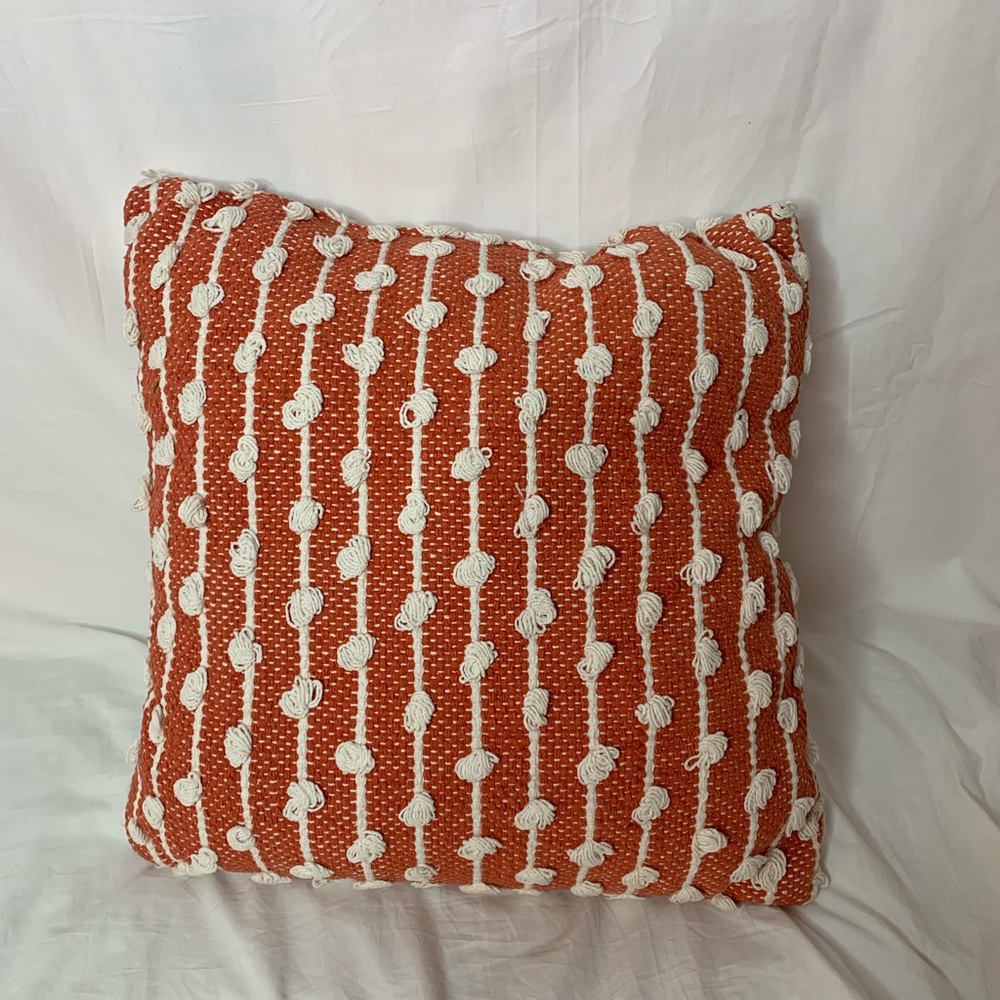 accent pillow textured cotton cords 18”x18”